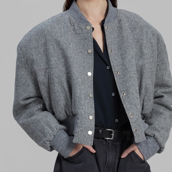 The Frankie Shop Grey Bomber - Picture 2 of 5